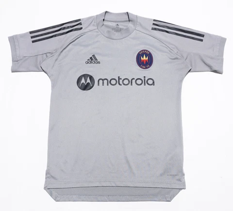 Chicago Fire FC Adidas Jersey Men's XS Aeroready Short Sleeve Gray MLS Cover