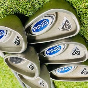◼️6pcs◼️ Lefty PING G5 Orange Dot Iron Set 6clubs 5-9,W Graphite Shaft Flex S - Picture 1 of 10