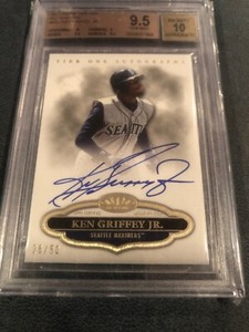 Ken Griffey Jr 2013 Topps Tier One Autographs 26/50 #KGJ Beckett 9.5/Auto 10