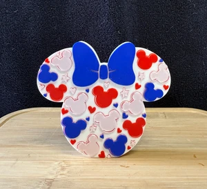 Patriotische Minnie Ohr Magnet Dekoration 3D gedruckt - Bild 1 von 4