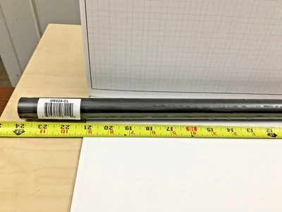 24-дюймовый потолочный вентилятор Minka-Aire с нисходящим стержнем, 1 дюйм наружный диаметр, -угольный - DR524-CL - Изображение 1 из 4