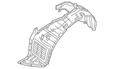 Genuine Nissan 2013-2014 Nissan Pathfinder - Fender Liner 63840-3JA0A - Image 1 of 2