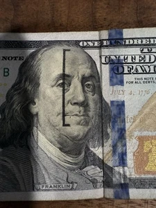 100 Dollar Bill Ink Error 2009 Series - Picture 1 of 3