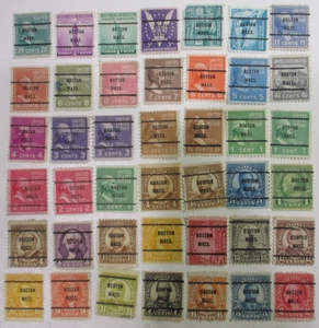 PRECANCEL (42) DIFFERENT   "BOSTON, MASS  PRECANCEL"    PSS#MIXED - Picture 1 of 1