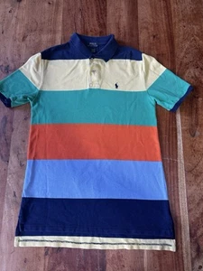 Older Boys Ralph Lauren Multicoloured Polo T Shirt Age 18/20 Years - Picture 1 of 7