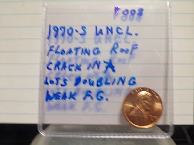 1970-S  Lincoln Uncl Penny, Crack in A, Floating Roof, FG + More Error`s #008 - Image 1 of 4