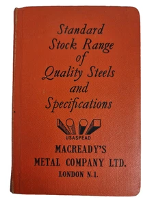 Standard Stock Range of Quality Steels and Specifications Macready's Metal Co - Picture 1 of 16