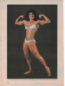 Print 1971 Bodybuilder Laura Combes-Another Stereotype Crumbled-Ms Olympia - Picture 1 of 1