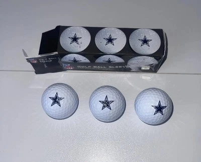 Dallas Cowboys Golf Balls 3 Golf Balls NFL Cowboys Star Logo Golf Ball Sleeve - Image 1 of 4