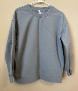 LULULEMON Perfectly Oversized Crew Neck Sweatshirt Light Blue 6 Womens - Picture 1 of 6