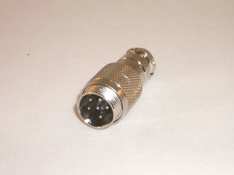 OPEK C-6E 6 PIN MALE METAL INLINE MICROPHONE MIKE CONNECTOR JACK Foto 1 de 1