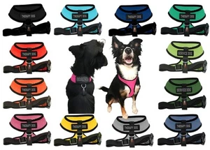 Emotional Support Therapy PTSD Mesh Padded Soft Puppy Pet Dog Harness Breathable - Picture 1 of 15