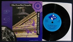 THE COMSAT ANGELS: Will You Stay Tonight~UK Synth Pop Rock-Picture Sleeve & 45 - Imagen 1 de 2