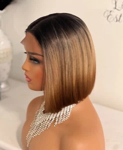 Synthetic Wigs  T-Part HD Lace Glueless Heat Resistant Rwuk Short Unit 28 Wig - Picture 1 of 16
