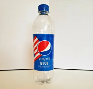Pepsi Blue Empty 16.9 oz Soda Bottle - Picture 1 of 5