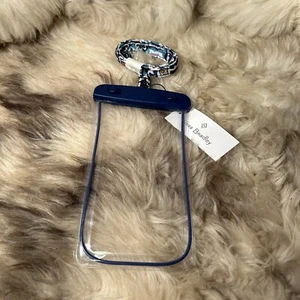 NWT Vera Bradley Waterproof Phone Case With Lanyard - Lisbon Medallion Cool - Picture 1 of 4