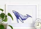 Magnificent Humpback Whale - A5 Art Print (on 250gsm white paper) 