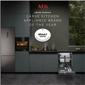 AEG 7000No Frost Fridge Freezer UltraFresh+RCB732E3MX 60/40 -Free Local Delivery - Picture 1 of 3
