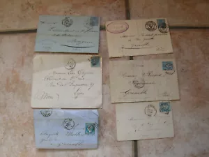 FRANKREICH KONVOLUT 6 ALTE BRIEFE MEHRHEIT NAPOLEON III. (E450) - Bild 1 von 2