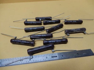 Ohmite 12KΩ 12000Ω No 1757 12 Watt Power Resistors Qty 10 NOS 1.75" Long - Picture 1 of 2