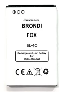 BATTERIA PER BRONDI FOX BIGFP600AA NOK W11 BL4C BL-5C N70 BL-4C 850 mAh NUOVA - Foto 1 di 3