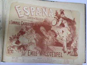 Cheret / Johann Strauss / Emmanuel Chabrier, etc. - Recueil de Valses .1880 - Imagen 1 de 7