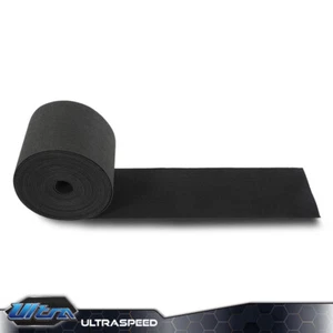 Marine Boat Trailer Runners Outdoor Ribbed Bunk Carpet Black- 12" x 75' - Picture 1 of 12