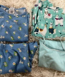 BUNDLE S 7/8 Wonder Nation Cami Cat&Jack Fleece PJ Pants, Art Class PJ Set - Picture 1 of 19