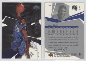 2003-04 Upper Deck Black Diamond Gems Reece Gaines Quadruple #194 Rookie RC