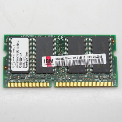 IBM 128MB SoDIMM Non Parity PC 100 100Mhz Memory Module 20L0265 - Image 1 of 2