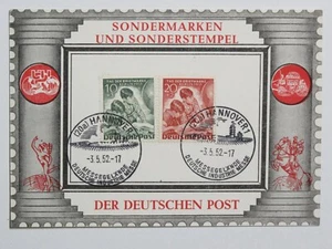 Berlin 80/81 auf Messekarte Hannover mit Sonderstempel 3.5.1952 Industrie - Bild 1 von 3