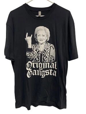 Camiseta Betty Blanca Original Gráfica Gangsta Unisex XL Negra Informal Esencial Divertida Foto 1 de 4