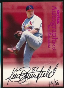 2000 skybox Autographics Kent Bottenfield Purple Foil Auto 14/50 Cardinals RARE - Picture 1 of 2