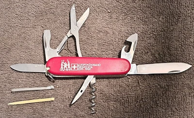 @ VTG VICTORINOX SWISS ARMY KNIFE Victoria OFFICIER SUISSE Rostfrei 9 Tools - Image 1 of 4