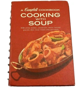 1969 Campbell's Cooking with Soup Spiral Bound Hardcover Cookbook   - Imagen 1 de 8