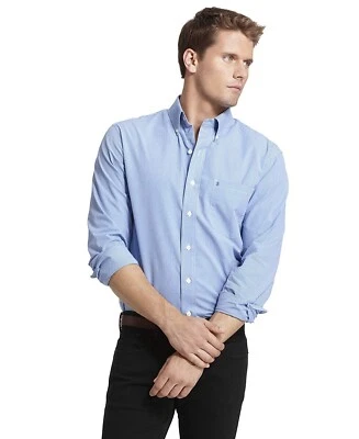 Camisa con botones IZOD para hombre 2XL o XLT azul elástica rendimiento sueño americano Foto 1 de 4