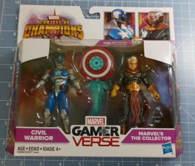 MARVEL CONCURSO DE CAMPEONES/VERSO DE JUGADOR GUERRERO CIVIL Y EL COLECCIONISTA FIGURA NUEVO EN CAJA Foto 1 de 4