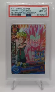 PSA 10 2011 Dragon Ball Heroes 6 Trunks Younenki H6-CP4 Fusion Warrior Campaign - Picture 1 of 5