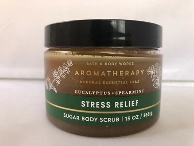 NEW Bath & Body Works AROMATHERAPY Stress Eucalyptus Spearmint SUGAR SCRUB 13oz - Image 1 of 2