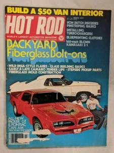 HOT ROD Magazine March 1977 Back Yard Fiberglass M199 - Picture 1 of 1