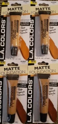 L.A. Colors Matte Foundation (2) Beige (2) Caramel 4 ct. High Pigment Formula - Image 1 of 4
