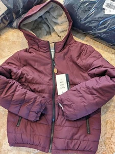 NEW Abercrombie Kids Boys Hooded Cozy Puffer Coat Jacket Winter Size 9/10 11/12 - Picture 1 of 7
