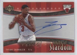 2005-06 Upper Deck Trilogy Signs of Stardom Tyson Chandler #SS-TC Auto