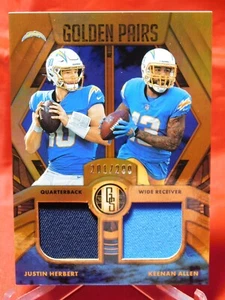 Panini Gold Standard 2021 Justin Herbert/Keenan Allen pares dorados/299 #GP-LC - Imagen 1 de 5