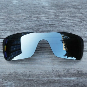 Lentes de repuesto polarizadas plateadas de titanio para Oakley Batwolf - Imagen 1 de 10