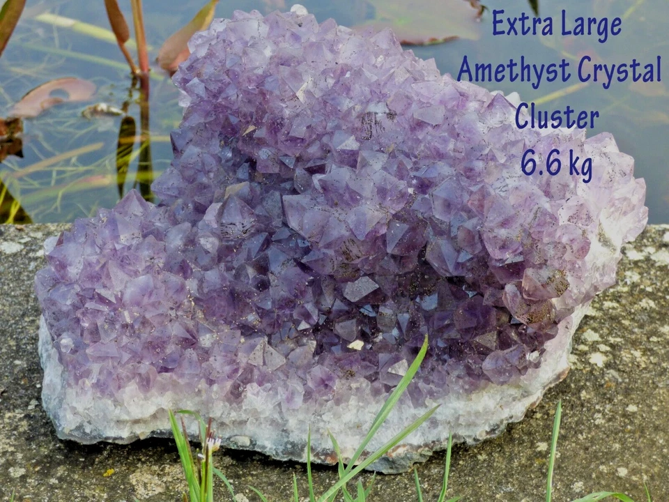 Huge Amethyst Natural Crystal Cluster Brazil Delicate Purple Gemstone 6.6 kg - Image 1 of 4