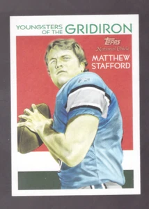 2009 Topps National Chicle Youngsters of the Gridiron MATTHEW STAFFORD Rookie RC - Picture 1 of 2