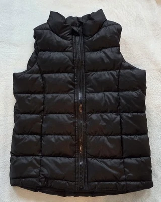 OLD NAVY Frost Free Boys Black Full Zip Puffer Vest Pockets Size S/P (6-7) - Image 1 of 4