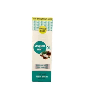 Enjuague bucal blanqueador de coco y menta aliento fresco | 8 oz | Exp. 03/2027 - Imagen 1 de 3