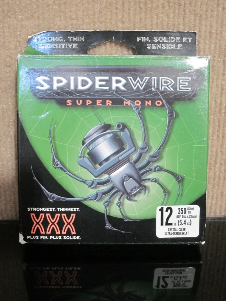 Рыболовная леска Spider Wire Ultracast Ultimate мононити 350 ярдов прозрачная 12 фунтов - Изображение 1 из 4